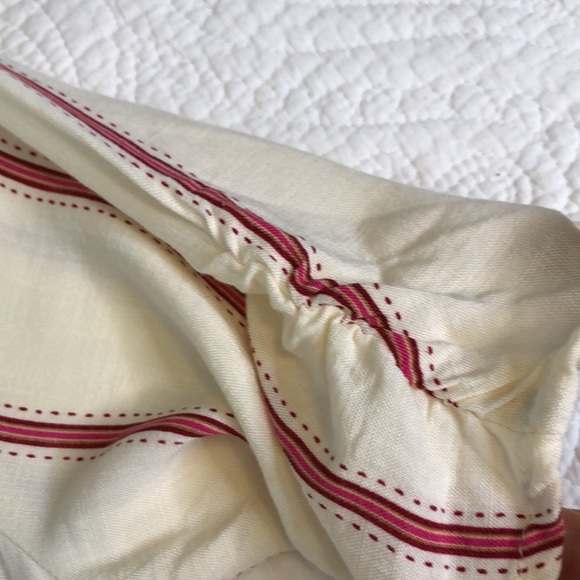 O'Neill Women's SINCERELY STRIPE TIE FRONT JUMPSUIT IN WINTER WHITE Size L - Picture 14 of 16